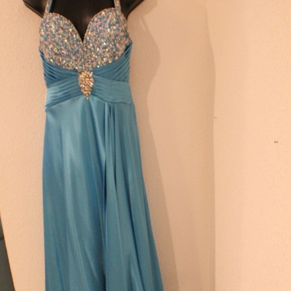 Tiffany Designs Prom Dress in Blue - Picture 3 of 6